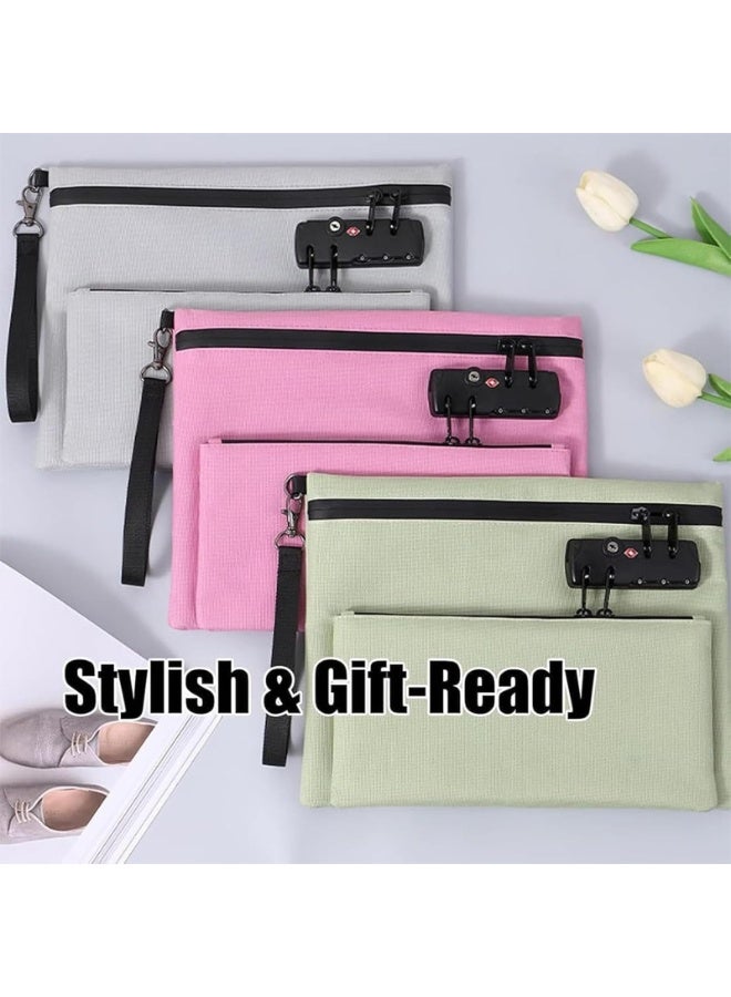 أوشيما 2025 حقيبة قفل السفر الجديدة ، حقيبة نقدية ، حقيبة مكافحة السرقة مزدوجة الطبقة مع رمز 3 أرقام ، قفل أمتعة السفر للأشياء الشخصية حقائب الظهر ، حقائب الصالة الرياضية المزيد - Image 3