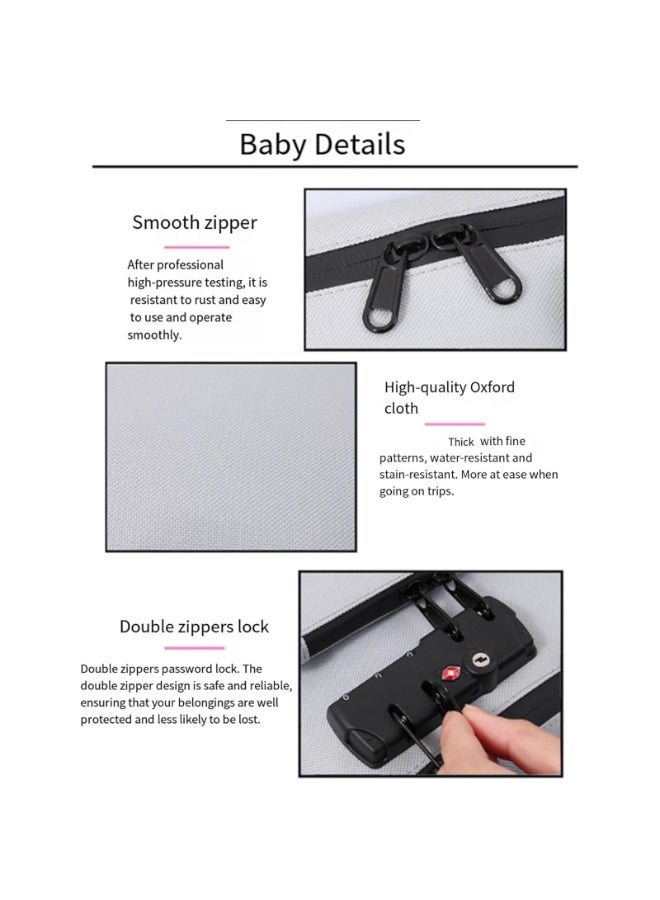 أوشيما 2025 حقيبة قفل السفر الجديدة ، حقيبة نقدية ، حقيبة مكافحة السرقة مزدوجة الطبقة مع رمز 3 أرقام ، قفل أمتعة السفر للأشياء الشخصية حقائب الظهر ، حقائب الصالة الرياضية المزيد - Image 4