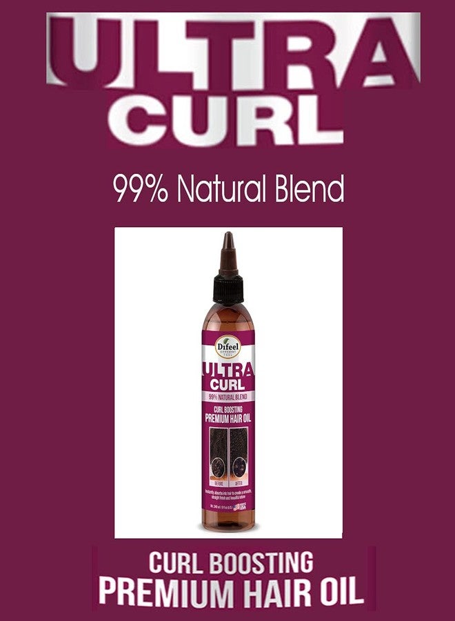 Difeel 99% Natural Ultra Curl Premium Hair Oil - Curl Boosting Hair Oil 8 oz. - Image 3