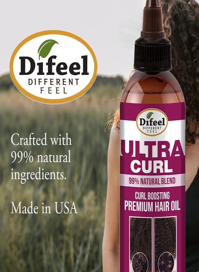 Difeel 99% Natural Ultra Curl Premium Hair Oil - Curl Boosting Hair Oil 8 oz. - Image 5