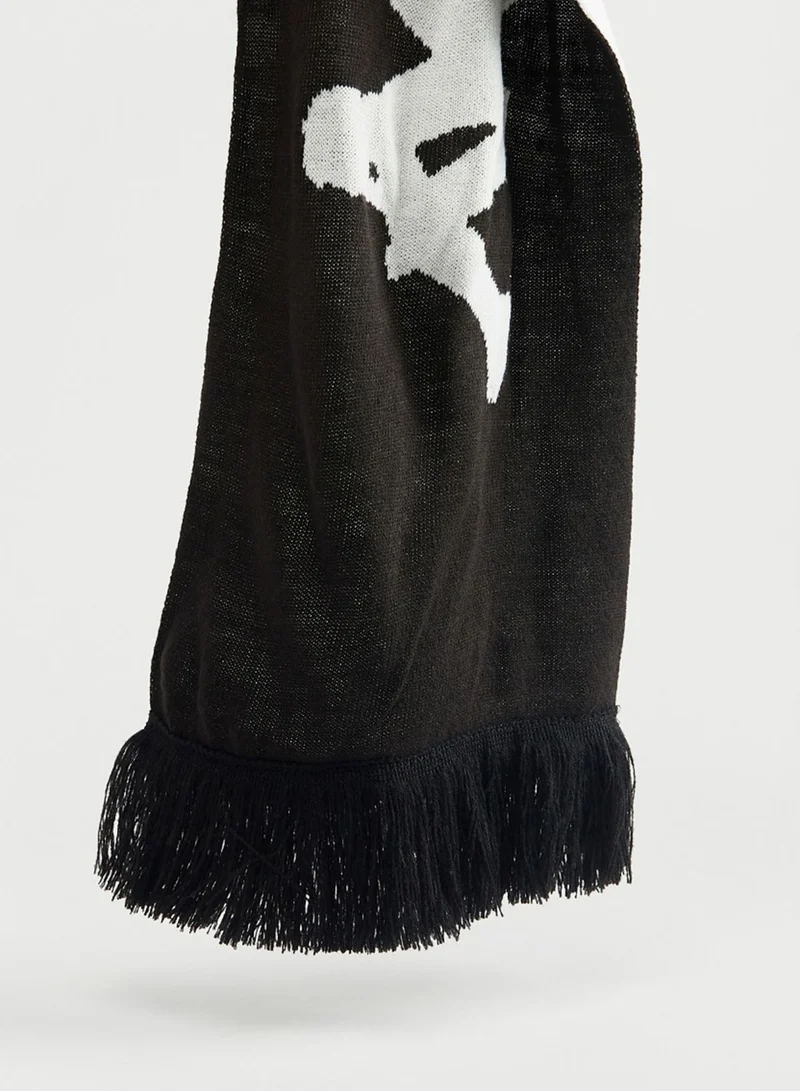 Kappa Logo Textured Scarf
