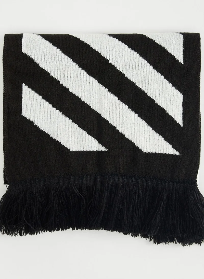 Kappa Logo Textured Scarf