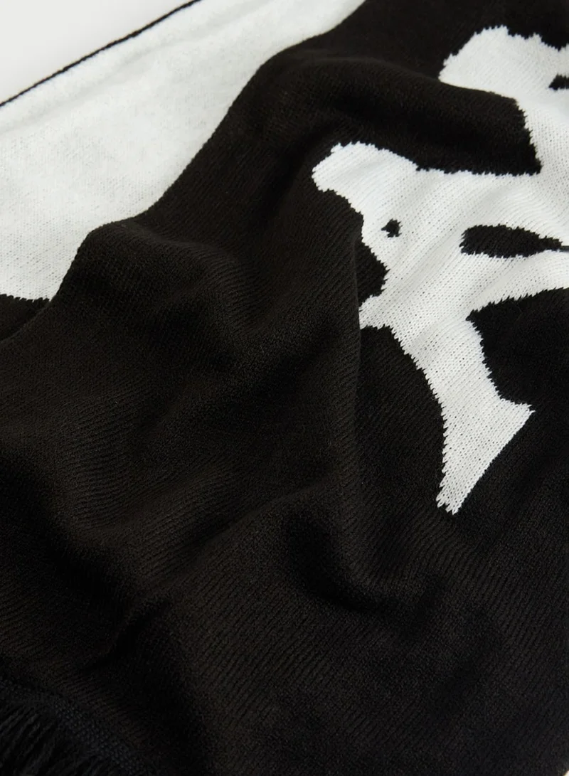 Kappa Logo Textured Scarf