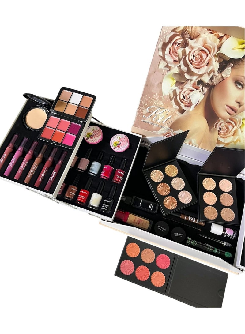 MISS PRETTY Professional Comprehensive Makeup Kit - Luxury Beauty Box - Image 2