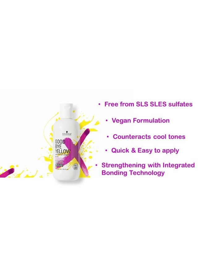جود باي يلو وداعًا للأصفر - شامبو غسول معادل - موازنة اللون للون النحاسي والأصفر - عناية نباتية منظفة للشعر مع أصباغ أرجوانية وزرقاء، 10.1 أونصة - Image 2