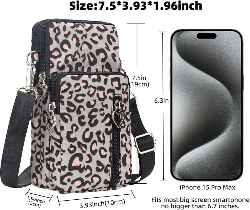 JANKS Small Crossbody Bag for Women - Mini Phone Purses with Crossbody Strap and Wallet - Nylon Arm Bag - Image 3
