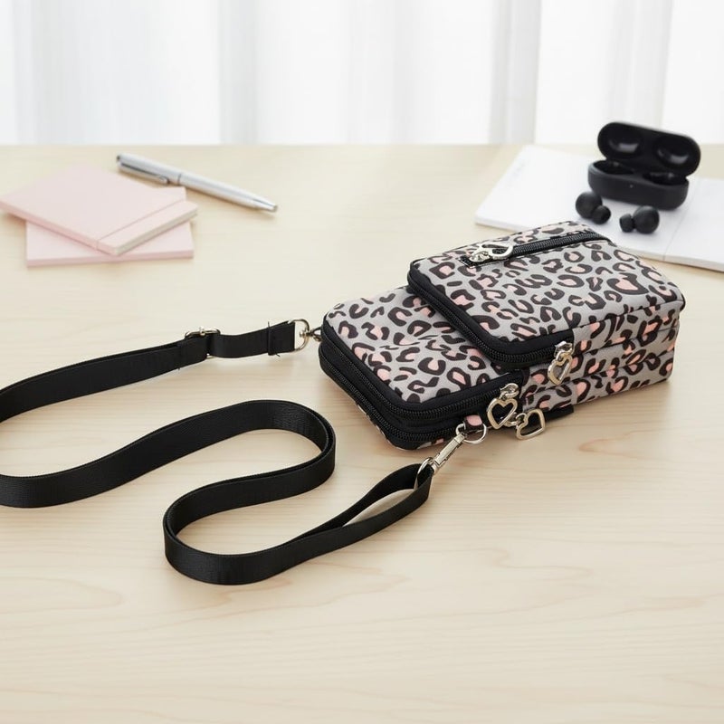 JANKS Small Crossbody Bag for Women - Mini Phone Purses with Crossbody Strap and Wallet - Nylon Arm Bag - Image 2