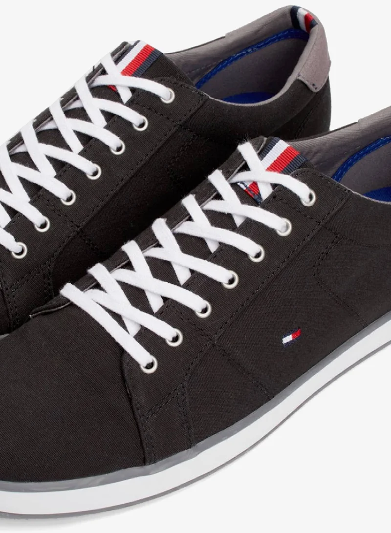 TOMMY HILFIGER Canvas Lace Up Trainers Sneakers