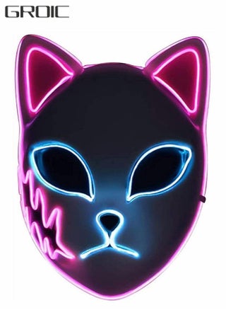 Fox Mask LED Party Mask, Slayer Mask, Cosplay Mask, Japanese Anime Glow Mask, Photography Props Toys, Pretend Game Toys - pzsku/Z53498B45B68FCCF062A7Z/45/1746214245/144e9c05-a701-4f77-b1ae-65193f1cbe54