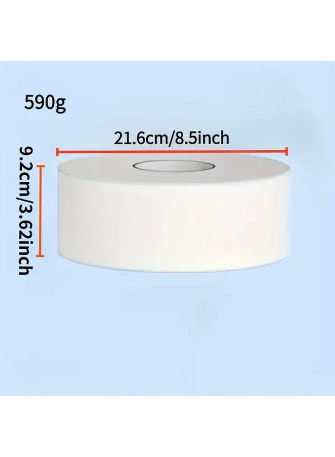 White Commercial Bulk Toilet Paper 4 Ply High Density Soft Clog Resistant 590g Roll - Image 2
