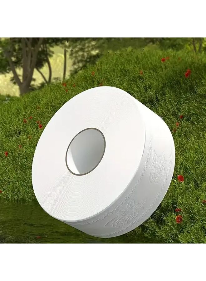 White Commercial Bulk Toilet Paper 4 Ply High Density Soft Clog Resistant 590g Roll - Image 5
