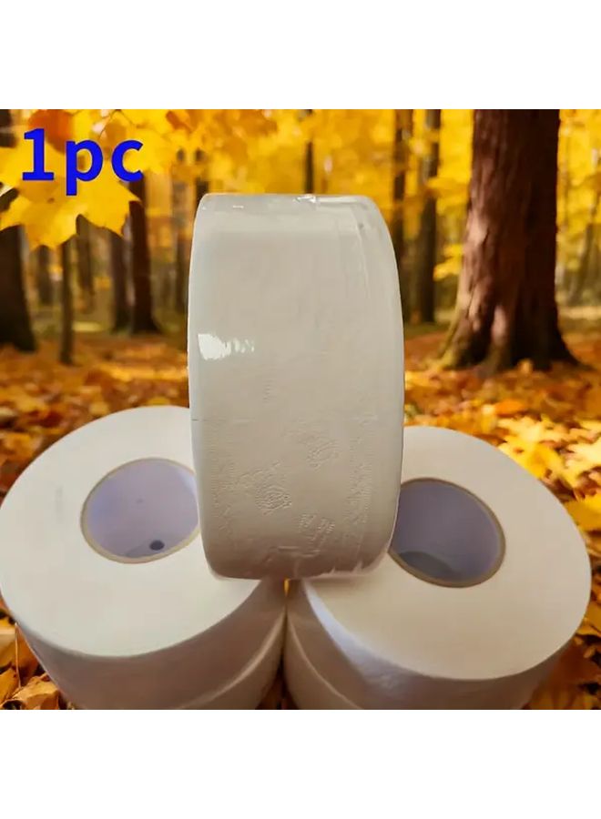 White Commercial Bulk Toilet Paper 4 Ply High Density Soft Clog Resistant 590g Roll - Image 1