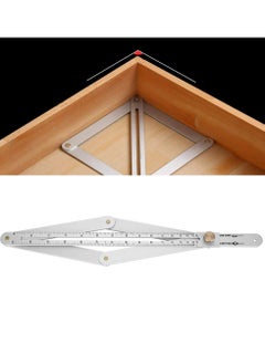 KASTWAVE Construction Protractors, Angle Protractor Angle Finder Ruler, Stainless Steel Protractor 0-170° Degrees, Universal Goniometer Angle Finder Tool for Carpenter, Diagonal Ceiling Profiler  - Image 4