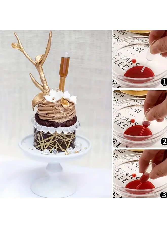 300 قطعة 0.14 أونصة موزعات شفافة لحشوة الكيك والمكرون لمستلزمات الخَبز - Image 2