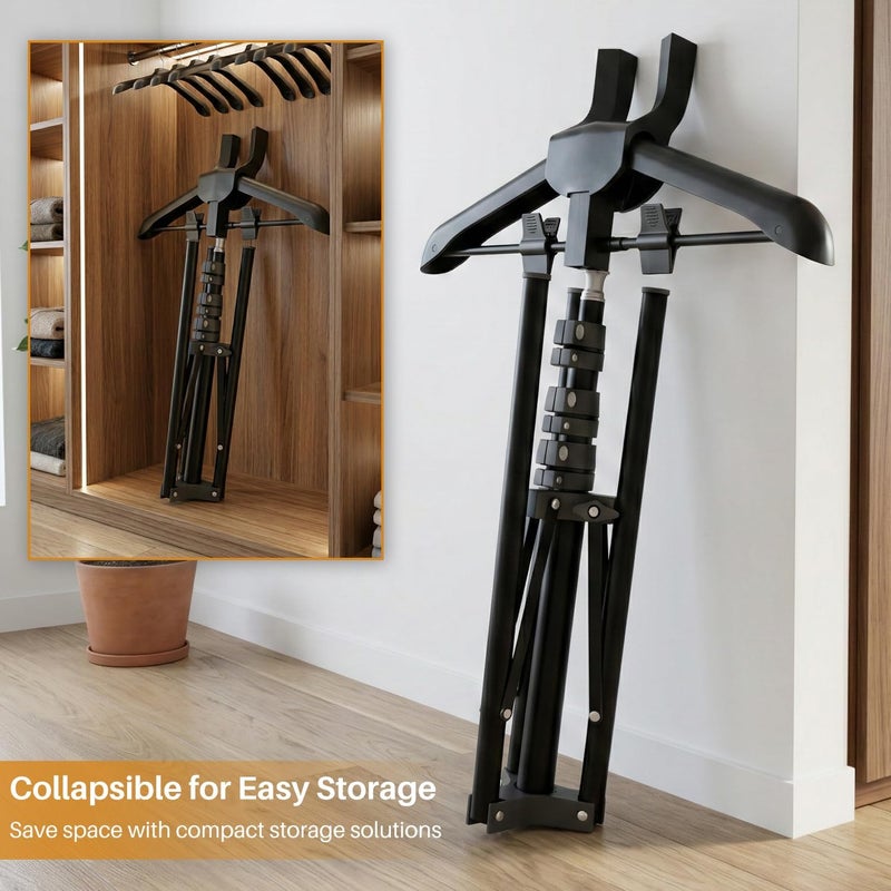 TONINT Adjustable Shirt Display Stand 32-65 Inch, T Shirt Display,Foldable Clothing Display Stand Mannequin Torso for Retail Vendors, Multi-Use Steamer Rack Stand for Clothes Garment - Image 5