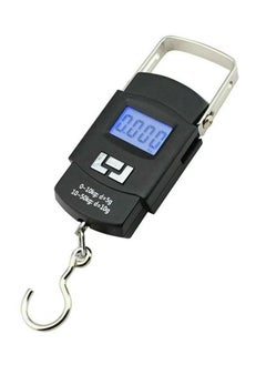 Portable Electronic Digital LCD Pocket Weighing Hanging Scale for Travel Luggage Weighing Scale from 10gm to 50kg, BLACK, M, Travel Accessories