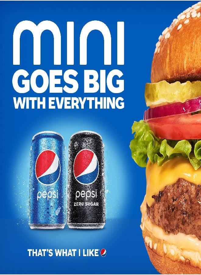 Pepsi Pepsi Soda, Mini Cans, 7.5 Ounce (Pack of 10)  - Image 3