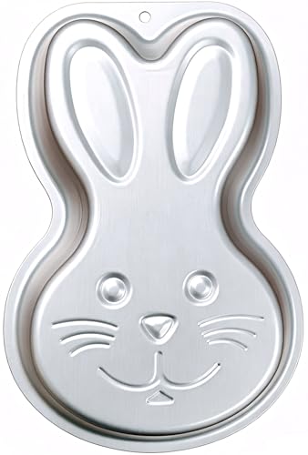 Ksdhotware Aluminum Bunny Shaped Cake Pan Decorating Mold Easter Bunny Cake Mold Holiday Party Birthday Cake Baking Pans - Image 1