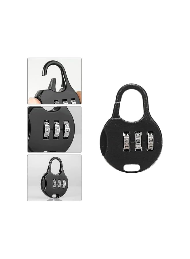 PROMASS PROMASS 2 PCS 3 Digit Dial Locks Number Code Password Resettable Combination Padlock Security Travel Safe Lock (Pack of 2)  - Image 2