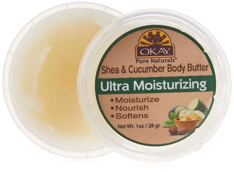 OKAY OKAY SHEA and CUCUMBER BODY BUTTER Ultra Moisturizing 1oz  30gr 