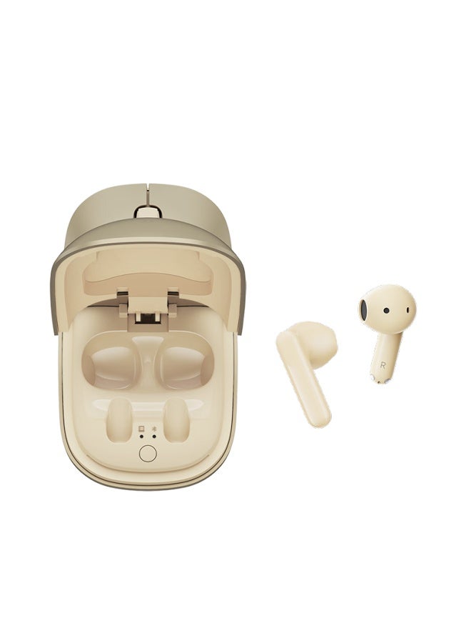 Honor Pick Rongyaoqinxuan Yueou Ai Mouse, Wireless Ear Mouse Pro, Two-in Bluetooth Mouse And Headset, Active Noise Cancellation, Long Battery Life, For Office And Gaming, Champagne Gold - Image 2