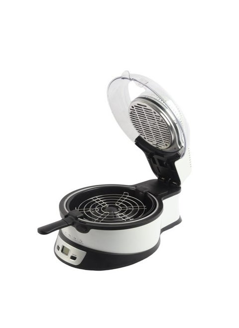 Electric air fryer with temperature control, non-slip base, easy to clean, 2.4 liters, 1200 watts