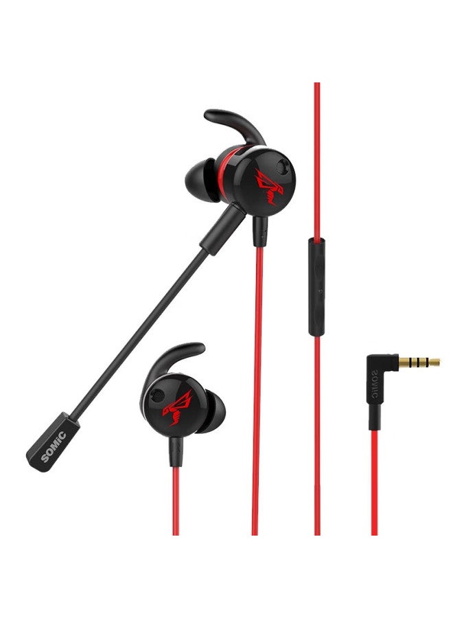 Somic G618i Pubg Sound Positioning Headset, In-ear, Compatible With Computer And Mobile Phones, For Desktop And Laptop Gaming, With Microphone Plug-in And Detachable Mic, Titanium Gray, 3.5mm - Image 3
