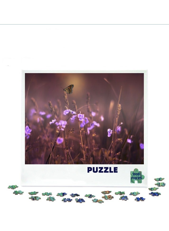 Anna 1000-Piece Colorful Butterfly Insect Puzzle for Relaxing Decor - Image 1