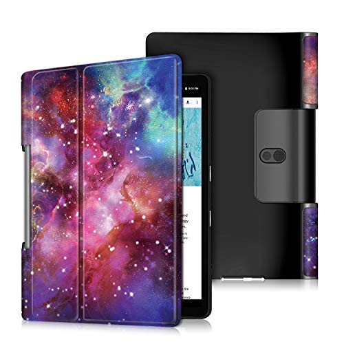 ProElite PU Leather Flip case Cover for Lenovo Yoga Smart Tab 10.1 YT-X705X & YT-X705F Tablet, Galaxy - Image 1