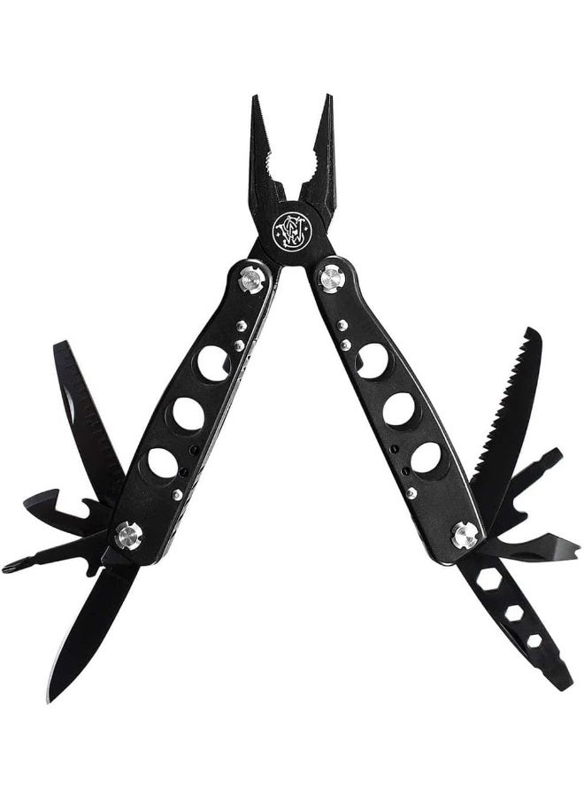 Smith & Wesson Smith & Wesson SWMT1CP 6.5in Stainless Steel 14 Function Multi-Tool with Bottle Opener, Pliers, Screwdrivers and Sheath for Outdoor, Survival and EDC  - Image 2