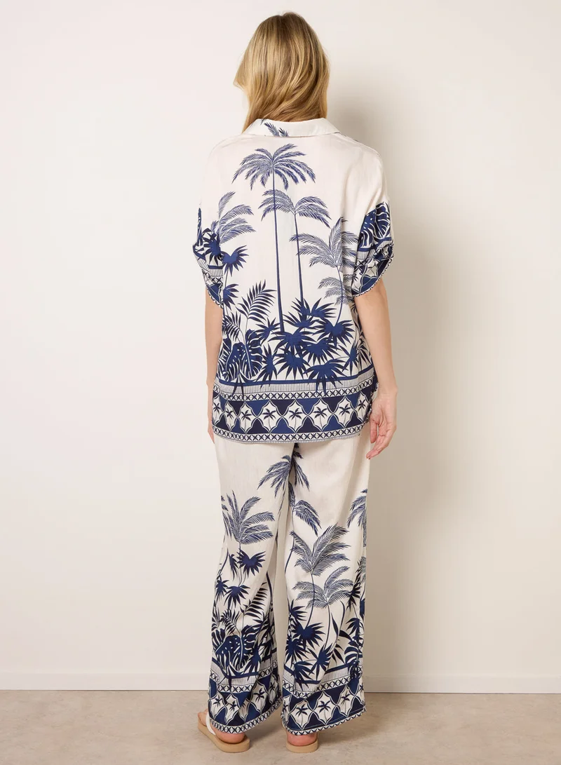 بلو فانيلا Palm Tree Set