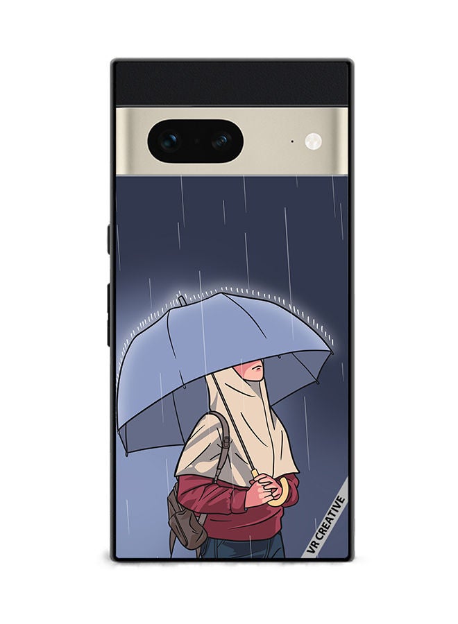 VR CREATIVE Protective Case Cover For Google Pixel 7 Rainy Days Design Multicolour - Image 1