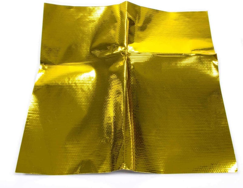 ديزاين إنجينيرنغ ورقة عاكسة للحرارة العالية من نوع Reflect-A-GOLD مع دعامة لاصقة من تصميم الهندسة 010393، مقاس 24 × 24 بوصة - Image 1