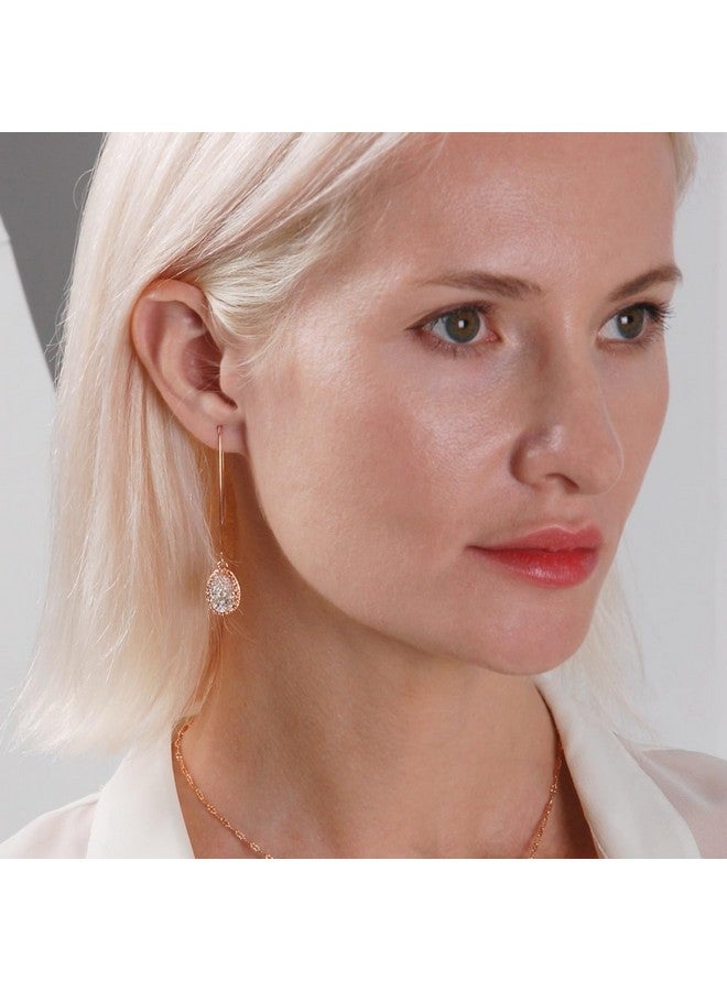 هامبل شيك نيويورك أقراط من الذهب الوردي للنساء - أقراط بوهو للنساء المتدلية، أقراط ثريدر من الذهب الوردي، أقراط ثريدر من الذهب الوردي للنساء المتدلية، أقراط ثريدر من الذهب الوردي للنساء العصرية - Image 5