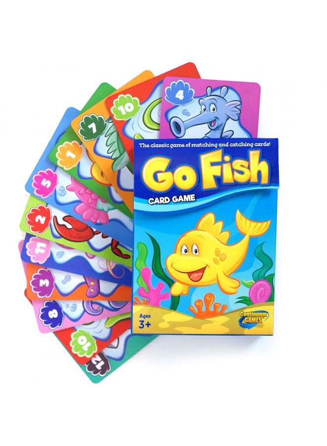 Continuum Games Go Fish Classic Card Game Fun for Children Age 3 and Up, Blue - Image 2