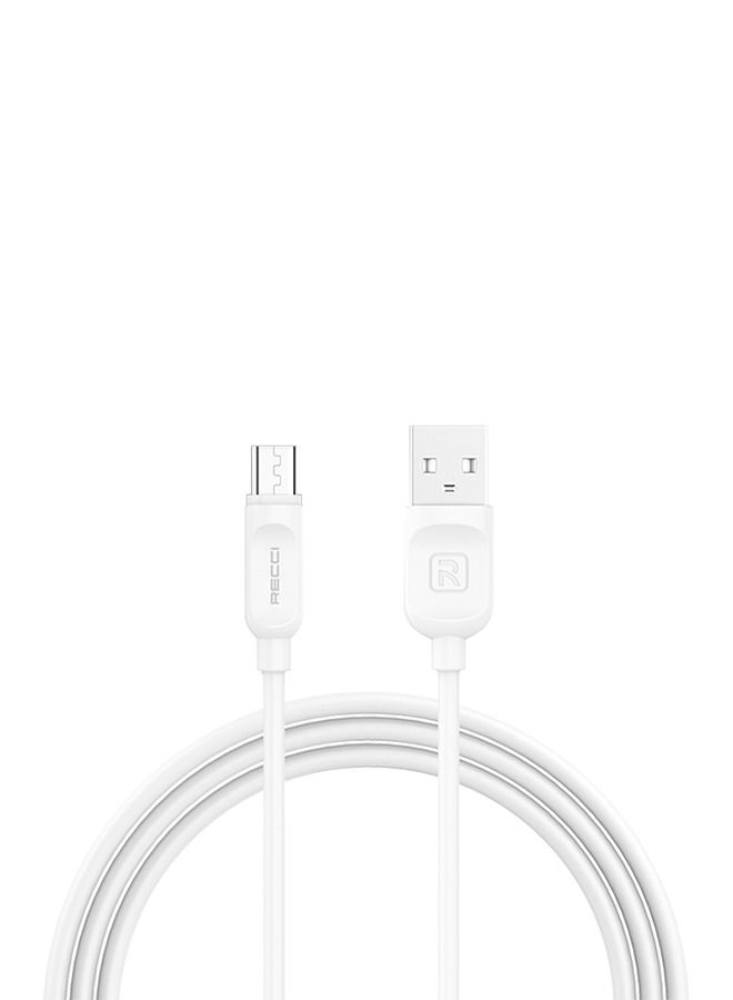 Recci RCM-P200, Groove Design USB Cable Micro Interfaces Compatible With Most Of Devices, 100cm Length, Black - Image 1