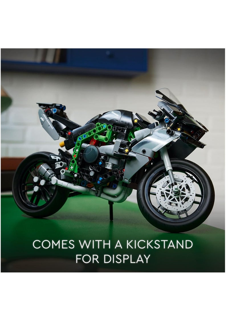 LEGO Technic Kawasaki Ninja H2R Motorcycle 42170 Building Blocks Toy Car Se (643 Pieces)