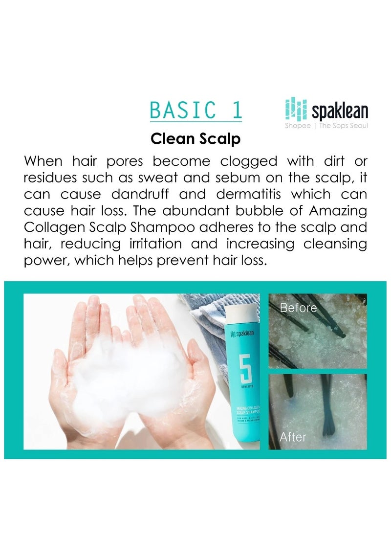 spaklean - Amazing Collagen Scalp Shampoo (300ml) - Image 1