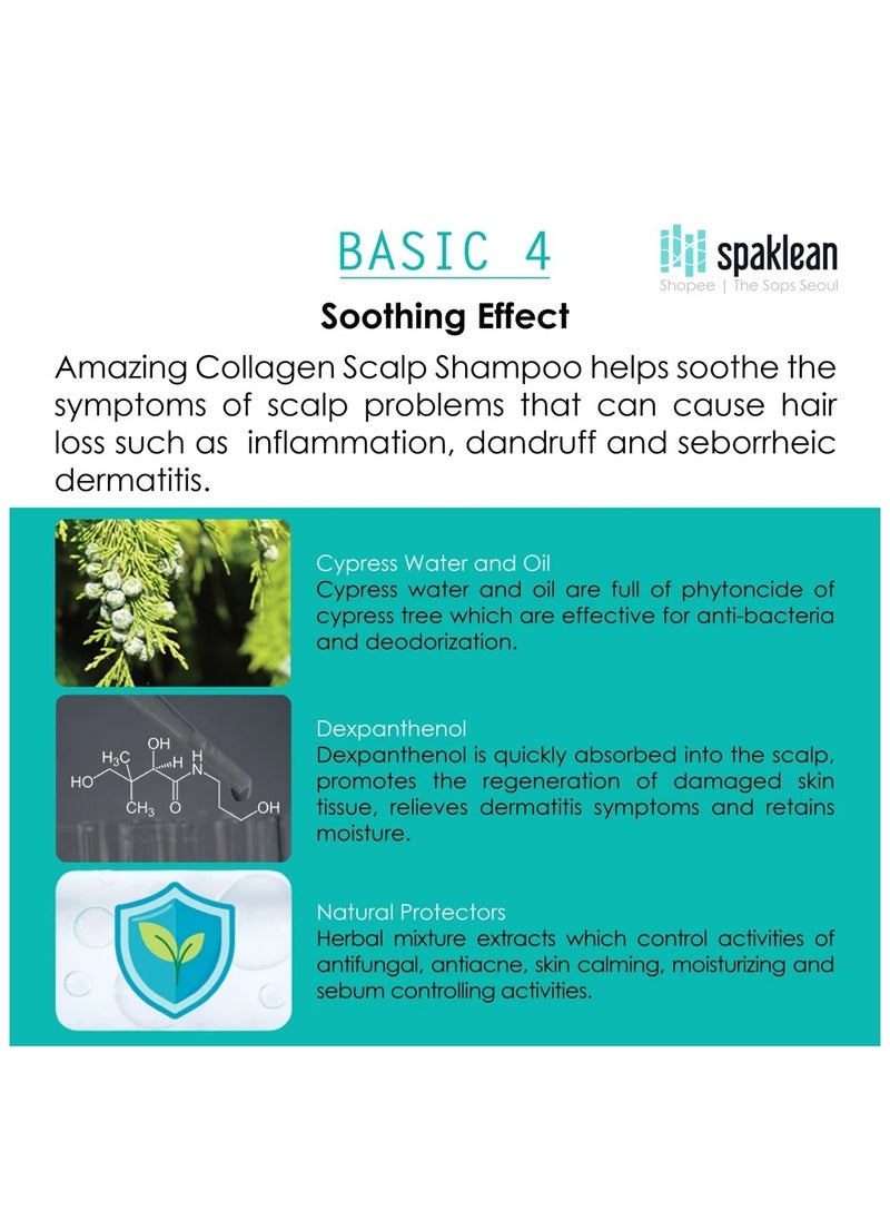 spaklean - Amazing Collagen Scalp Shampoo (300ml) - Image 1