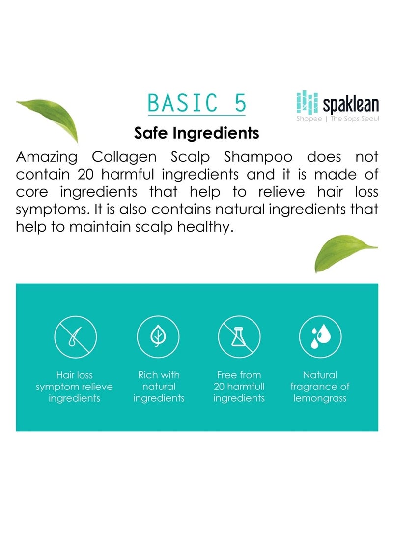 spaklean - Amazing Collagen Scalp Shampoo (300ml) - Image 1