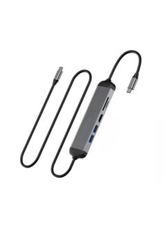 Generic 5 in 1 USB-C Hub & Extension cable 1.6m Type C for MacBook  - Image 1