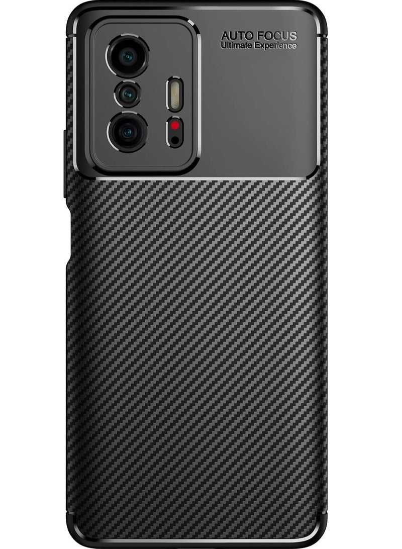 أوتو فوكس جراب حمايه سيليكون تصميم1 مقاوم للصدمات حمايه للكاميرا متوافق مع xiaomi 11t / 11t pro (اسود) - Image 2