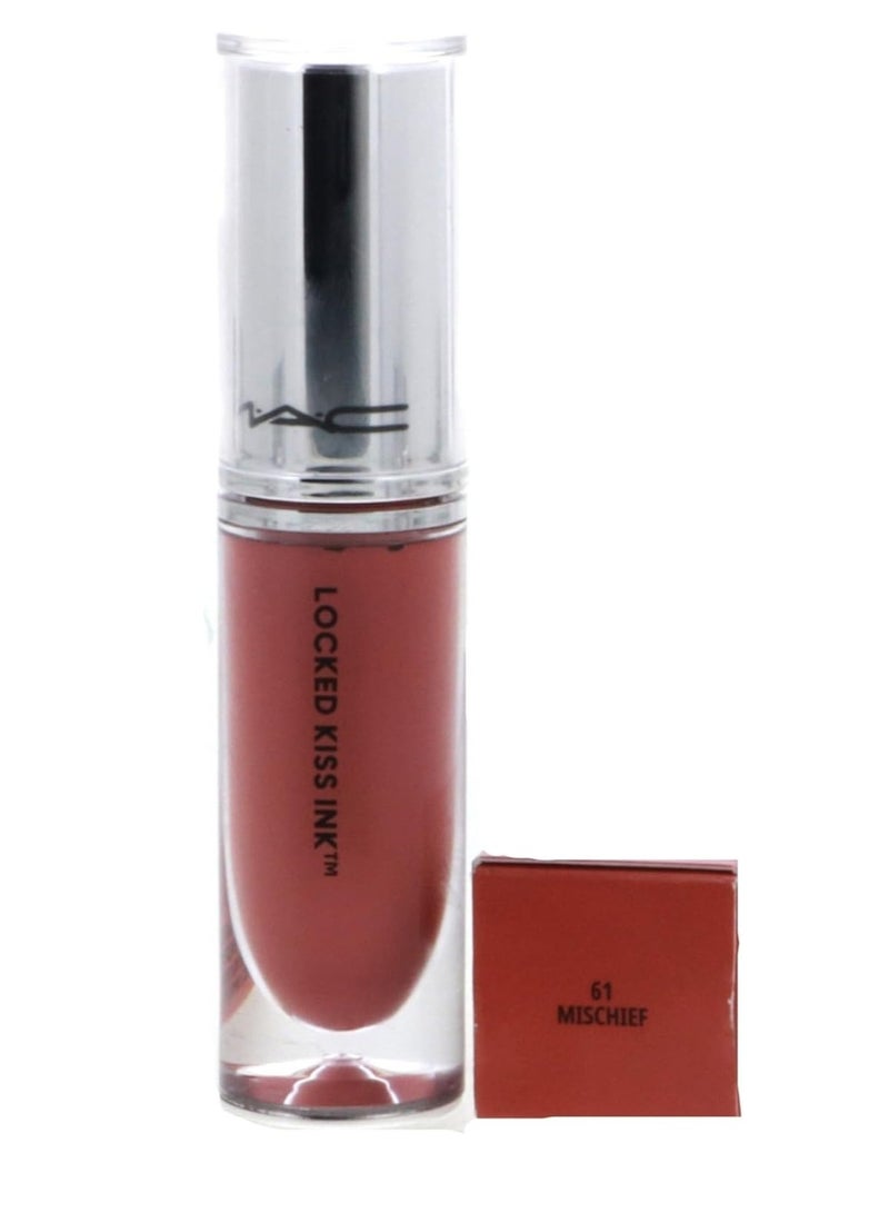 MAC Cosmetics MAC Locked Kiss Ink 24HR Lipcolour Lipstick - 61 Mischief (Light Pinky Nude) - .14 fl oz / 4 mL - Image 1