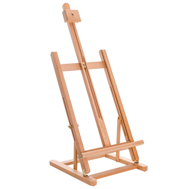 US Art Supply 38 High Wooden HFrame Studio Tabletop Easel for Painting Adjustable Artist Table Top Easel Holds Up to 22 Canvas Small Portable Display Easel Paint Canvas Stand