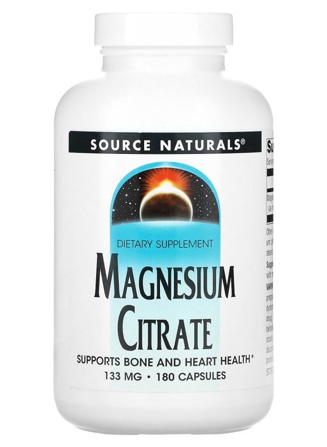 Magnesium Citrate 133 mg 180 Capsules