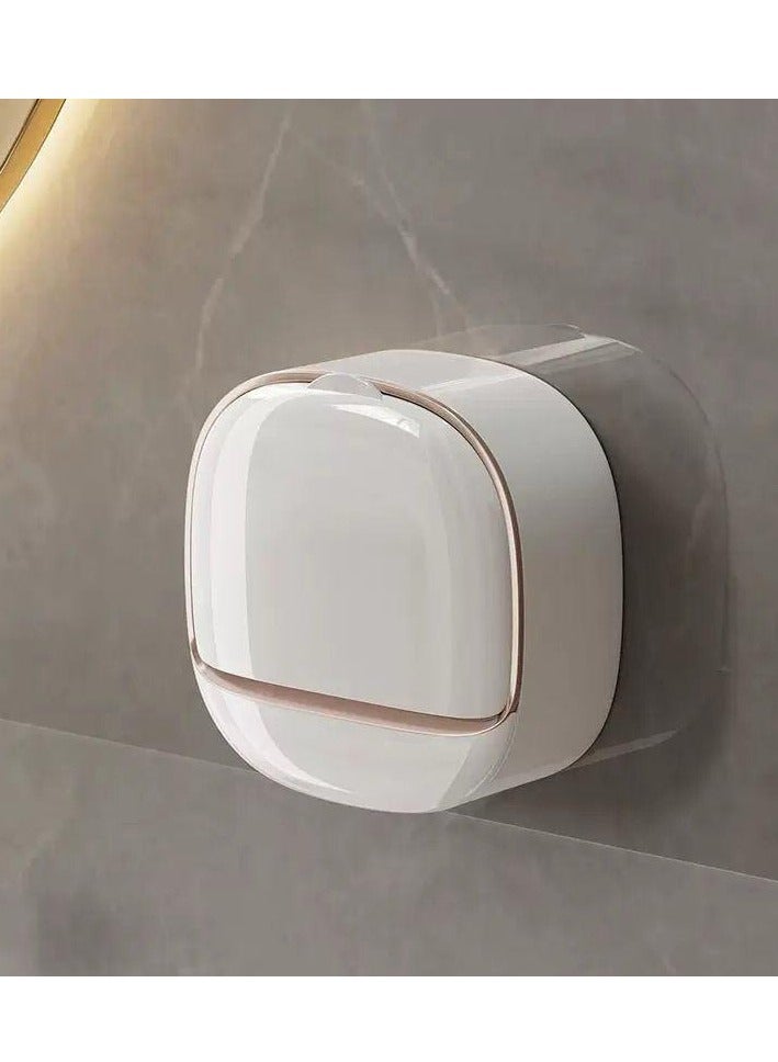 A wall-mounted soap holder with a flip-up design that drains water, giving an elegant look to the bathroom - Image 4