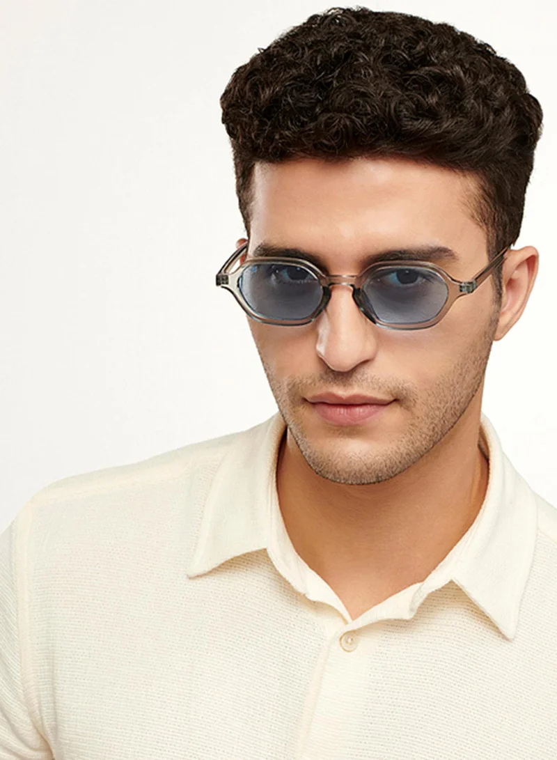 VINCENT CHASE Vincent Chase By Lenskart | Full Rim Hexagonal Branded Latest and Stylish Sunglasses | Polarized and 100% UV Protected | Men &amp; Women | Large | VC S14945