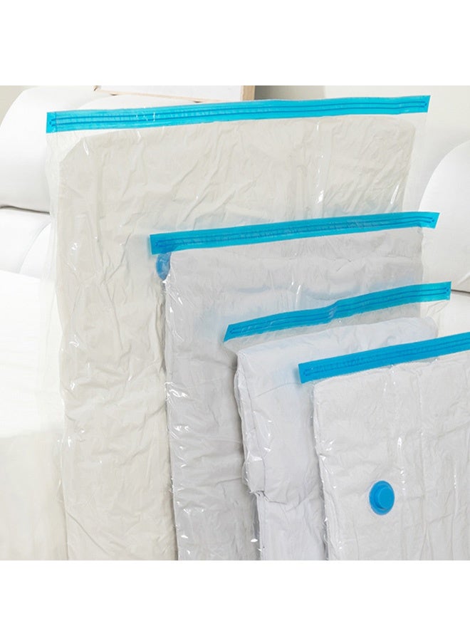 عام أكياس تخزين مفرغة من الهواء، أكياس محكمة الغلق قابلة لإعادة الاستخدام لتوفير المساحة مع مضخة يدوية، أكياس ضغط محكمة الغلق للألحفة والبطانيات والملابس والسفر. 8 قطع (3 قطع كبيرة، 2 كبيرة، 3 قطع متوسطة) - Image 4