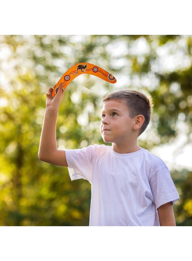 Inborntrait Boomerang for Kids 2 Pack, Australia Style Wooden Handmade Boomerangs, V-Shaped Returning Boomerangs for Ages Above 10 Years Old Kids and Adult (Blue and Light Brown) - Image 2