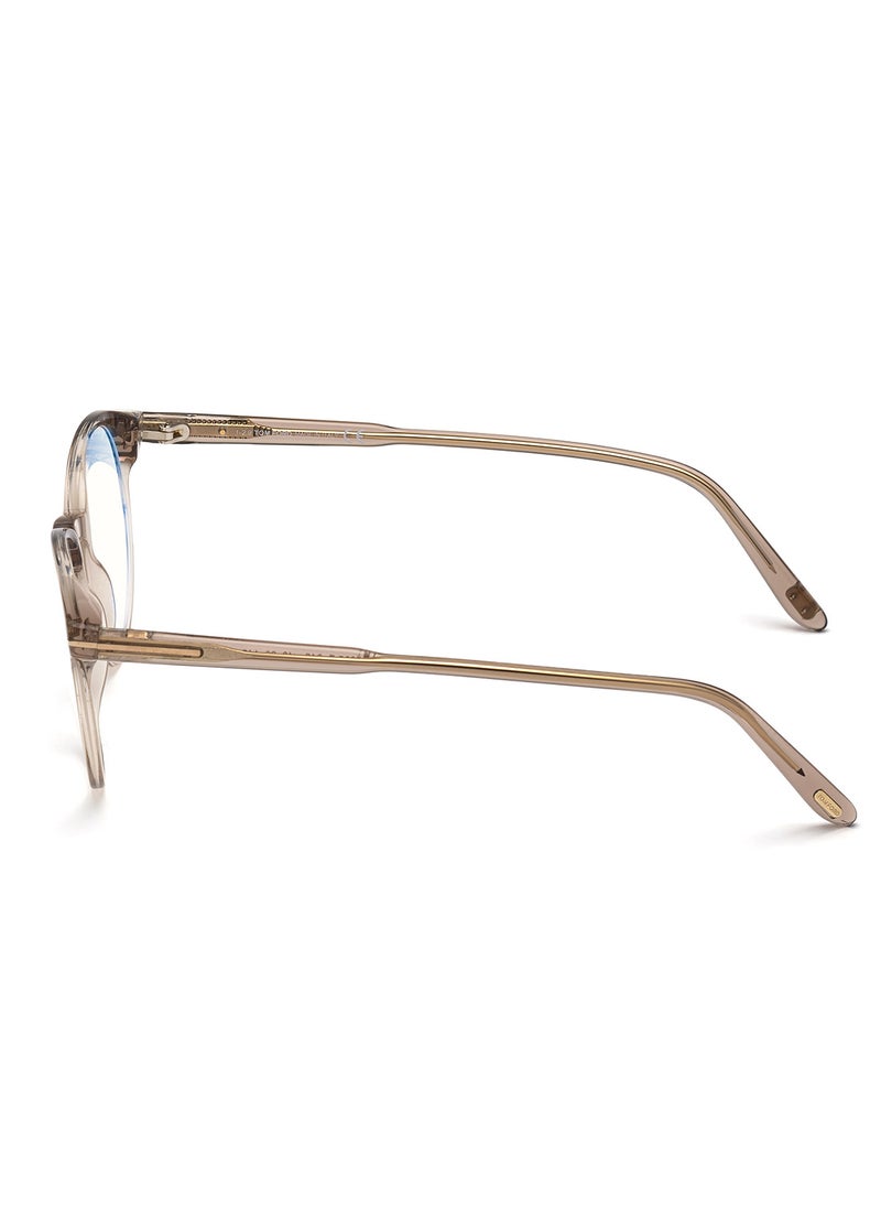 TOM FORD - Men's Round Shape Resin Eyeglass Frames - FT5695-B04547 - Lens Size: 47 Mm - Image 1